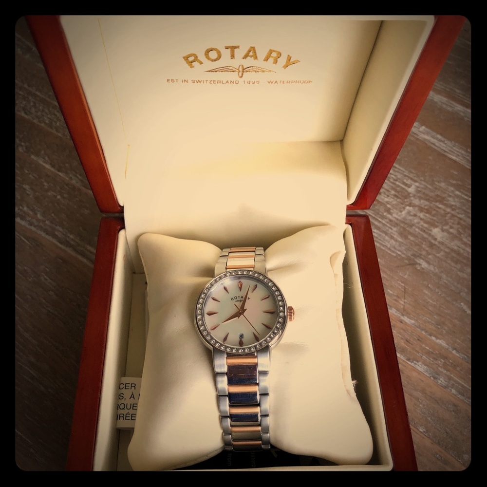 Rotary NWT Rose gold and silver watch